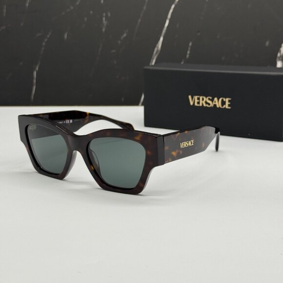 NEW VERSACE VE4492U 108/87 WOMEN SUNGLASSES HAVANA VE4492U 10887 EYEWEAR - Picture 2 of 11